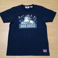 Ben Davis Short Sleeve T-Shirt L Black Gorilla Splash Paint Size M