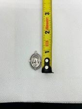 VINTAGE 1930’s Sterling SILVER Sacred HEART of JESUS Pendant CATHOLIC Religious