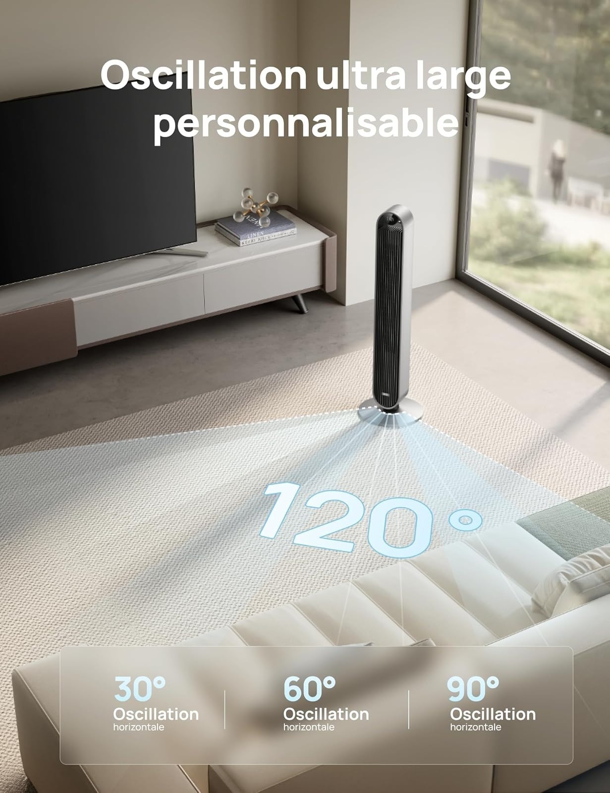 ventilateur tour wifi – caractéristiques techniques
