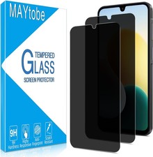 2-Pack Tempered Glass Screen Protectors for Samsung Galaxy A17 5G, Anti Spy, Bla