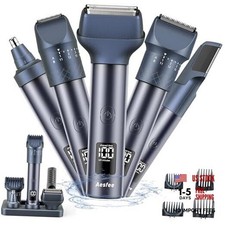 Beard Trimmer for Men, Professional 5-in-1 Hair Clippers with 5-IN-1 With Dock