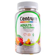 Centrum Adults 50 Plus Multivitamin Multimineral Gummies, Assorted Natural Fr...