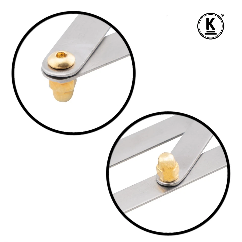 K-Pro Augenbrauenlineal - Augenbrauenschablone Genau & Präzise Silber - Bild 2 von 4
