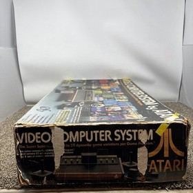 Atari 2600 Heavy Sixer Console In Box Chess Piece Box Tested Works Bundle