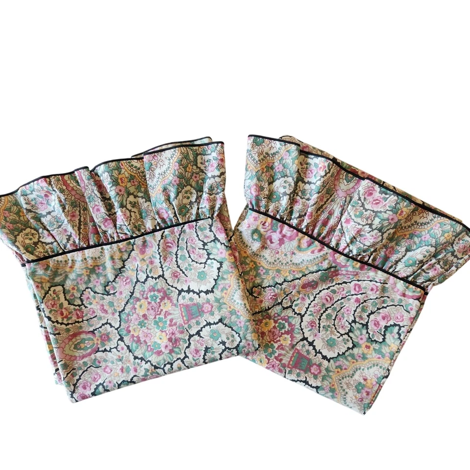 Fundas de almohada florales Cannon Royal Family STD Queen de colección con volantes núcleo de cabaña Foto 2 de 4