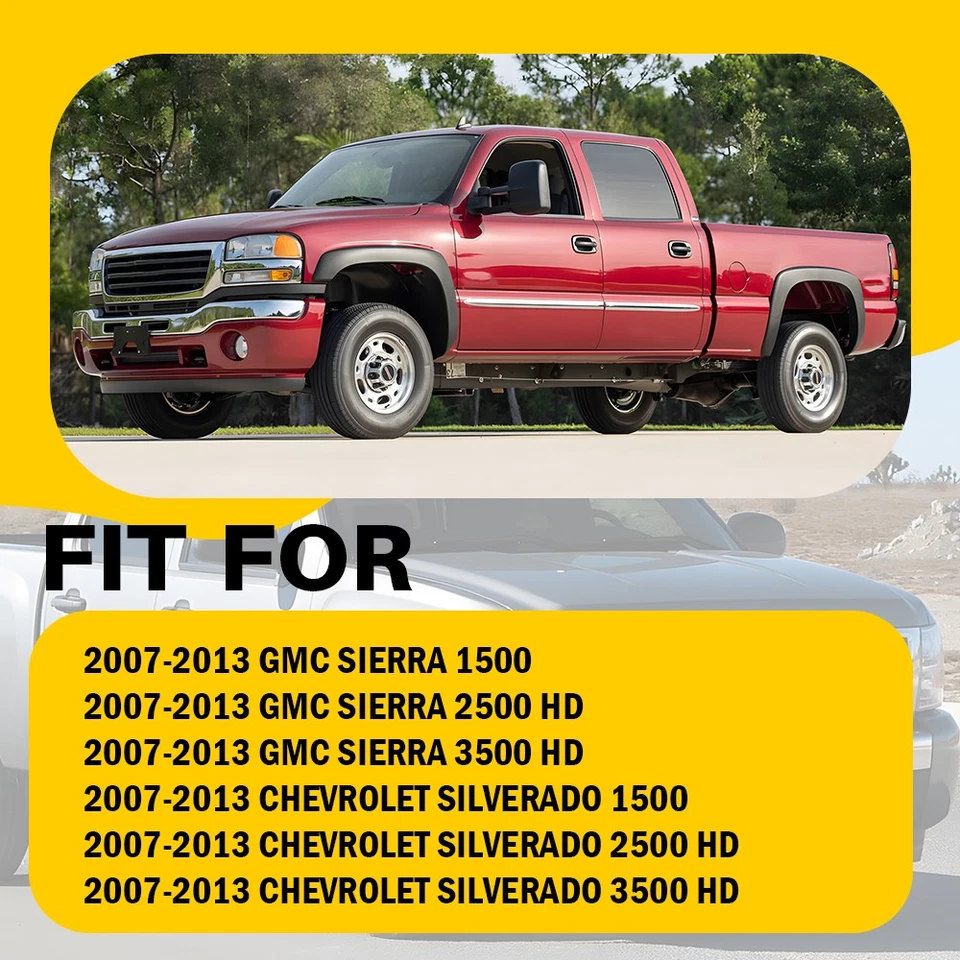 Juego de 7 interruptores de ventana + cerradura de puerta + control de espejo para GMC Sierra 3500HD 2007-2013 Foto 3 de 4