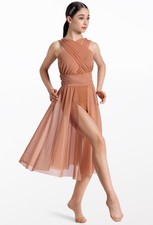 Dance Pre-Owned Costume Weissman 13081 Small Adult Tan Lyrical