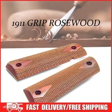 NEW Original 1911 COLT Government Rosewood Grips - Double Diamond - AMBI CUT