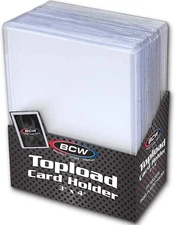 25 BCW 3X4 Toploaders PREMIUM 20pt Point. 1 Pack of 25 for Standard Sized Cards 
