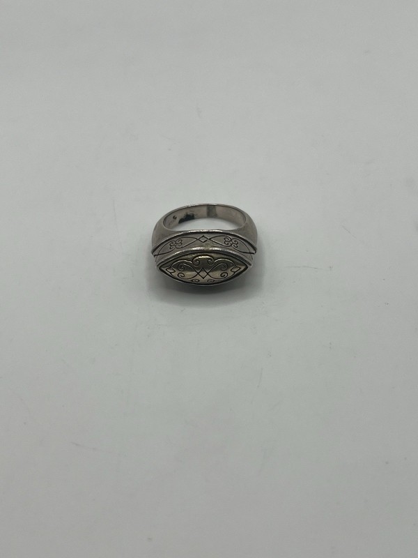 Brighton Sterling 925 Silver Scroll Work Ring Sz 8.25