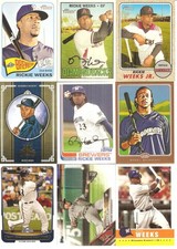 375 CARD RICKIE WEEKS BASEBALL CARD LOT