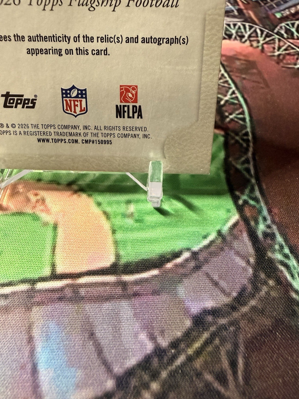 Topps 2026 Flagship Football Arvell Reese Giants RC Auto Patch ARP-AR 40/99📈 view 11