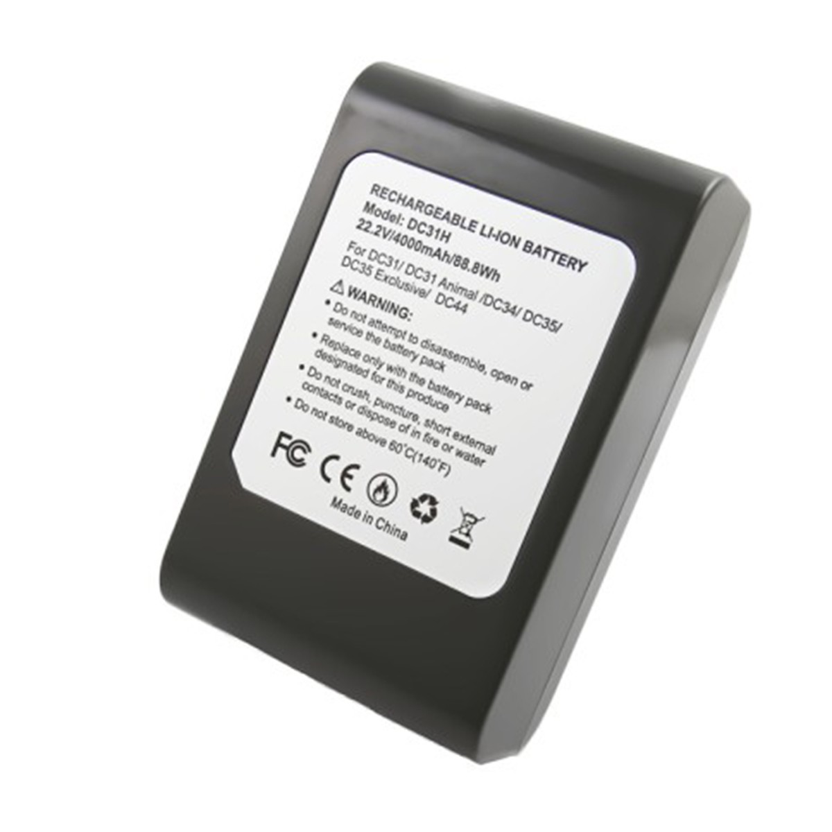 Batterie DC31 DC34 DC35 pour aspirateur Dyson 22.2V 4000mAh Lithium Li-ion