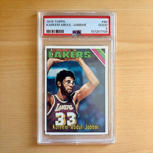 1975-76 Topps Kareem Abdul-Jabbar #90 PSA 2 Los Angeles Lakers NBA Vintage