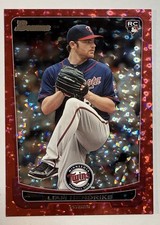 Liam Hendriks 2012 Bowman Red Ice Rookie #d 14/25 #19 Twins Rc