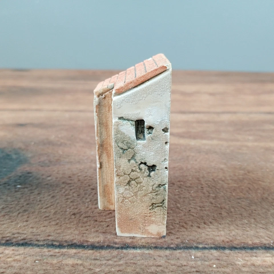 Gault Miniature Aged European Village House With Red Tile Roof - Image 2 of 4