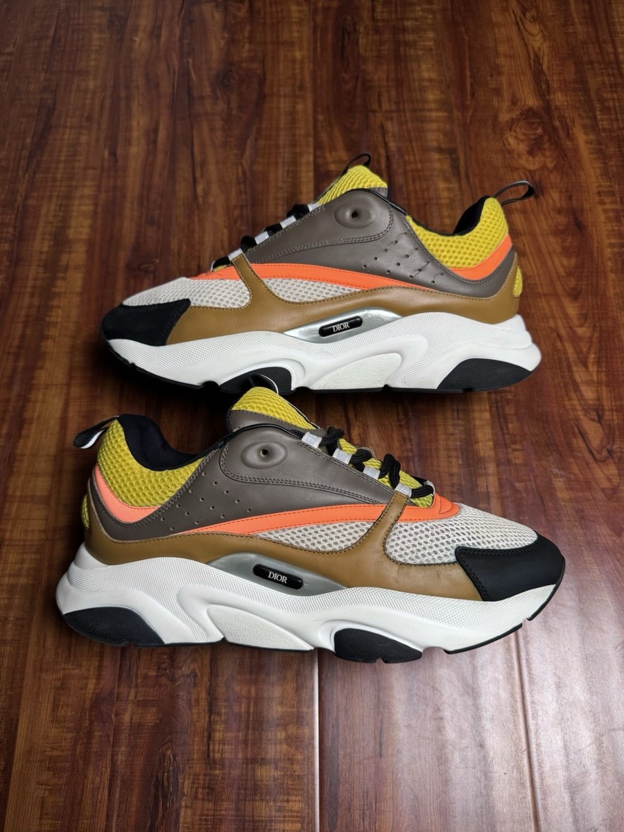 Dior B22 Multicolor Orange Brown White Men Sneakers Size 45D 12US SHIPS  ASAP