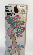 VTG Retro NOS Knee Highs Nylons Cinnamon 8-1/2 To 11 Standard G.C. Murphy Co
