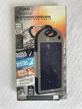 New Aduro PowerUp Solar Powered Power Bank 6000 mAh Dual USB