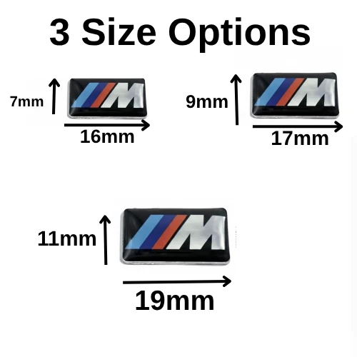 4 PIEZAS PARA BMW M SPORT ALEACIÓN RUEDA INSIGNIA PEGATINA EMBLEMA CALCOMANÍA Foto 2 de 4