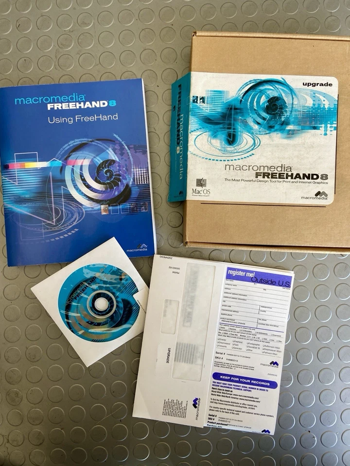 Macromedia Freehand 8 Upgrade for Macintosh- CD, Serial Number, & Registration - Image 2 of 4