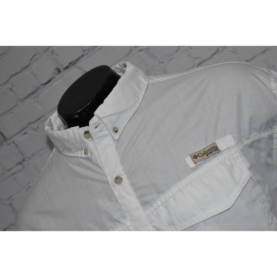 Camisa Columbia PFG Performance Equipo de Pesca para Hombres 3XL Blanca Ventilada Foto 2 de 4