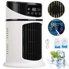Portable Air Cooler Personal Air Conditioner Fan Mini AC with 6 Speeds 6H Timer