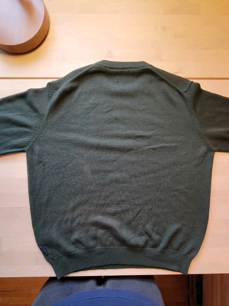 Vintage Valentino Jeans Sweater Men's Size L Green Wool Acrylic Long Sleeve thumbnail 8