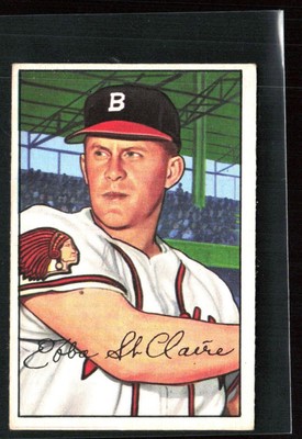 Ebba St. Claire 1952 Bowman RC A #172 Boston Braves