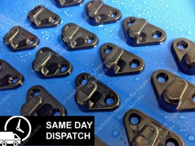 UTE LASHING HOOKS Bunji Loop Tonneau Trailer Repair Hook Bungee 15 PACK