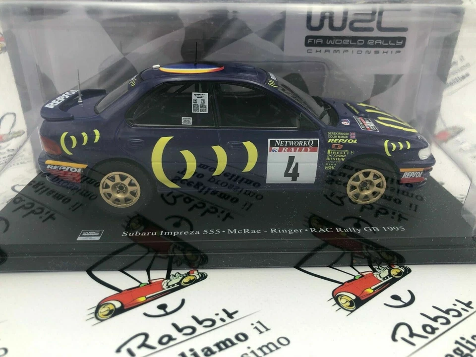 DIE CAST 1/24 " SUBARU IMPREZA 555 McRAE - RINGER RAC RALLY GB 1995 " 1/24 - Immagine 2 di 3
