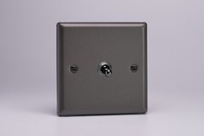 Varilight XPT1 Classic Graphite 21 1 Gang 10A 1 or 2 Way Toggle Light Switch