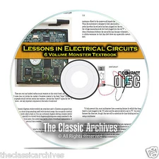 Lessons in Electrical Circuits Electric Electronics 6 Volume Course Books CD C03