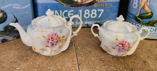 Antique teapot and covered sugar bowl RS Prussia, not marked but verified