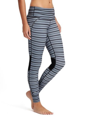 Athleta Relay Striped Tight, GRANITE 