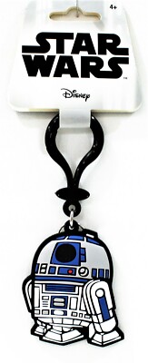 Star Wars R2-D2 Bag Clip Keychain Soft Touch Flexible Keyring