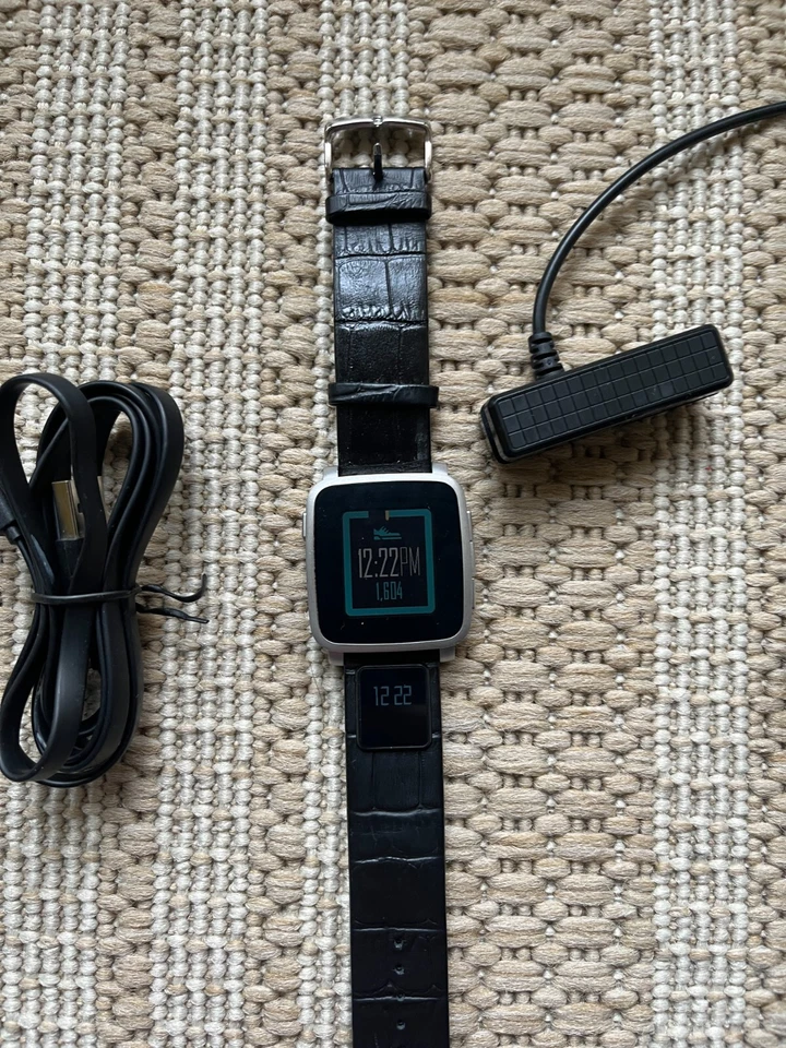 Pebble Time Steel Smart Uhr ink. „strapSWAP“ Sehr Schwer zu Finden Smart Strap - Bild 3 von 4