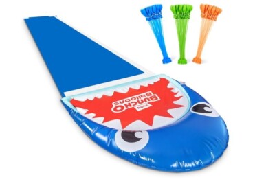 ZURU Wasserspielzeug Bunch O Balloons - Wasserrutsche Hai mit 100 Wasserballons