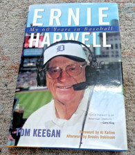 Autographed ERNIE HARWELL My 60 Years in Baseball Hardcover Book See Signature!