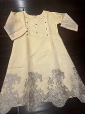 Girls Kurti Dress Eid Pakistani Size 36Fits 7-9 Year Old