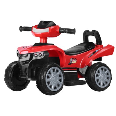 6V Stylish 4-Wheels Quad ATV Play Car Cool Outdoor Toys One-Button System