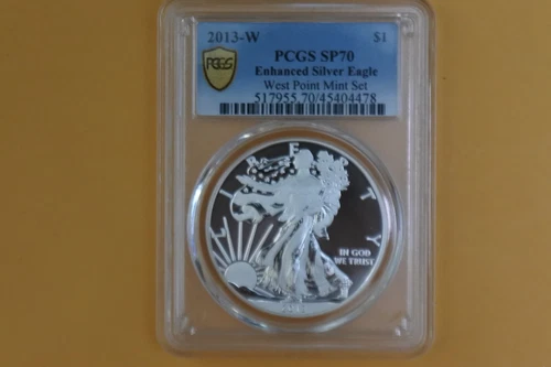 2013 W American Silver Eagle PCGS SP70 Enhanced