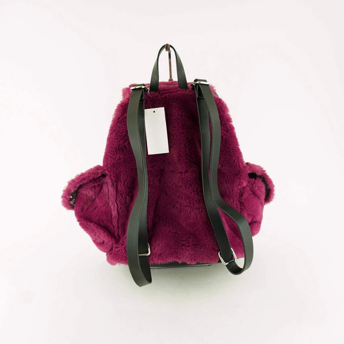 Steve Madden furry backpack- pink Faux Fur Exterior Backpack Small Bags & Handbags for Women  main image 3