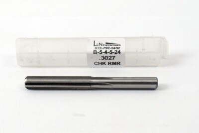 .3027 X .269 X 1-1/2 X 3'' OAL 6 STR FL HSS REAMER (B-5-4-5-24)