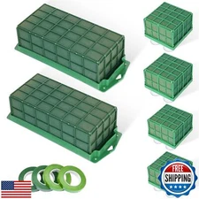 6 Pcs Floral Foam Cage Flower Holder with Floral Foam Blocks Square and Recta