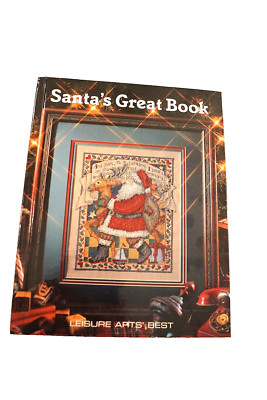SANTA'S GREAT BOOK  LEISURE ARTS BEST   HARDCOVER NEW PREFECT FREE SHIPPING