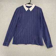 Equipment Top Womens Small 100% Silk Work Off...