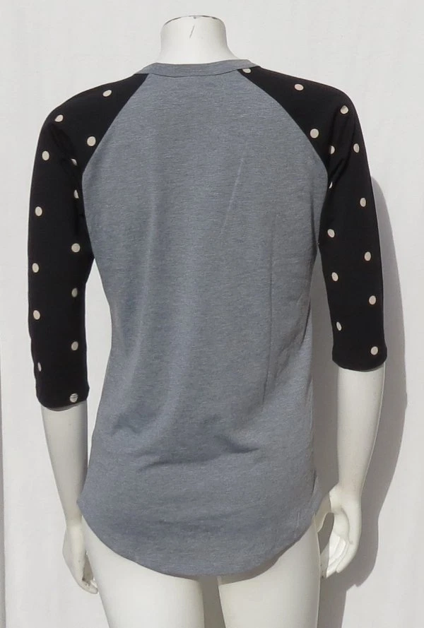 Camiseta Top LULAROE Gris Negra Lunares Suave Elastizada RANDY Talla XS USADA EN EXCELENTE ESTADO Como Nueva Foto 2 de 4