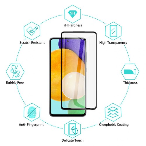 Protection écran complète pour Samsung A06 A16 A36 A56 A15 A35 A55 A54 Verre trempé - Photo 4 sur 15