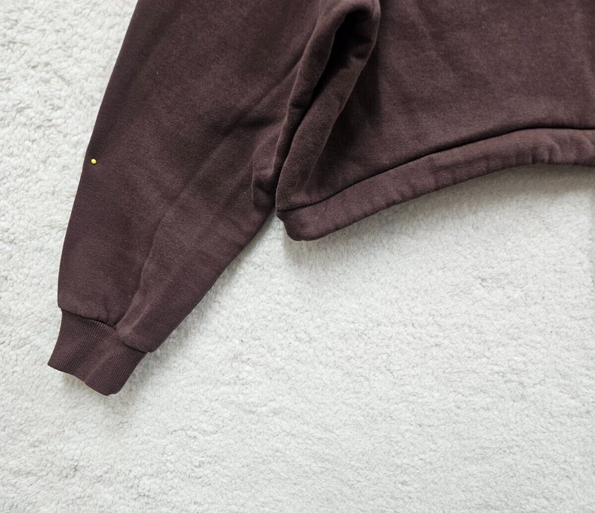 Zara Women Sweater Medium Brown Cotton Blend Long Sleeve Cropped Pullover